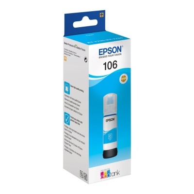 Embalagem de tinta Epson 106 azul para impressora