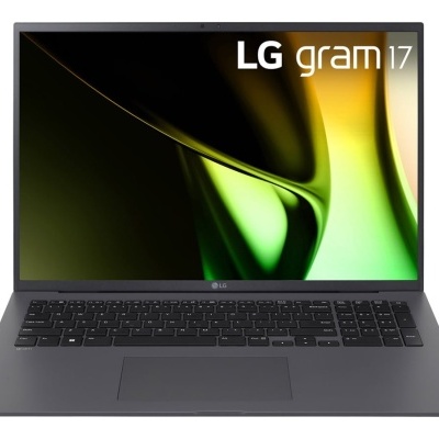 Portátil LG Gram 17 com ecrã grande e teclado preto