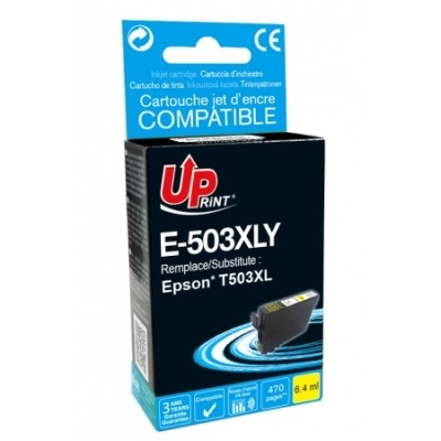 Embalagem de tinteiro compatível preto e azul UP Print E-503XLY para Epson T503XL