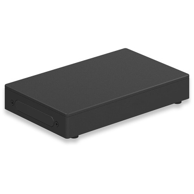Disco rígido externo preto com superfície lisa