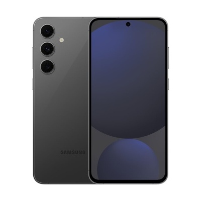 Smartphone Samsung cinzento com ecrã grande e três câmaras traseiras