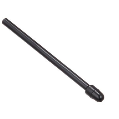 Antena preta cilíndrica longa com base arredondada