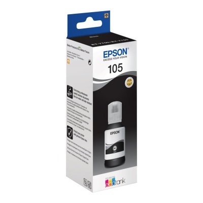 Embalagem de tinta para impressora Epson 105 preta