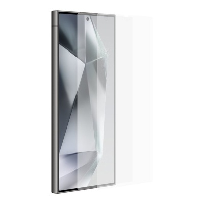 Smartphone com película protetora transparente