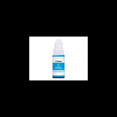 Frasco pequeno de tinta Canon azul com tampa branca