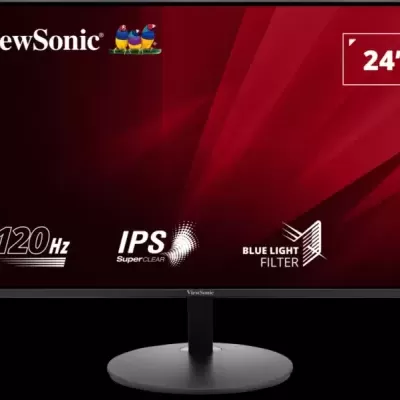 Monitor ViewSonic 24 polegadas com painel IPS e taxa de atualização de 120Hz
