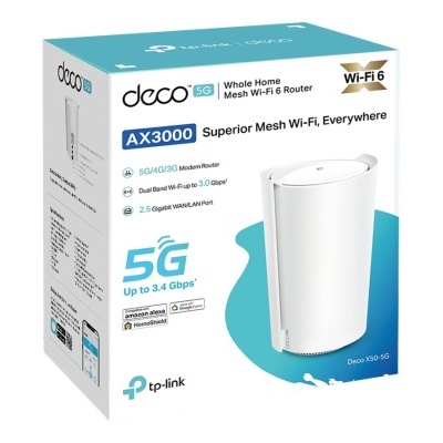 Caixa de router Wi-Fi tp-link Deco AX3000 5G branco para casa inteira Mesh Wi-Fi 6