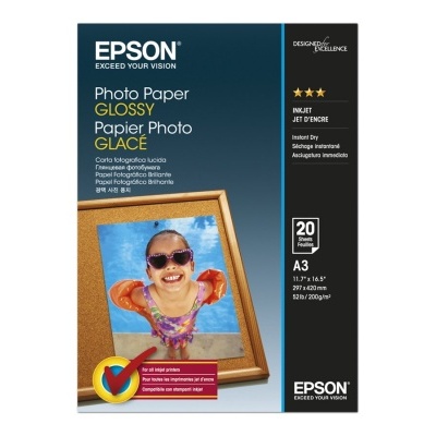 Embalagem de papel fotográfico brilhante Epson A3 para impressora jato de tinta