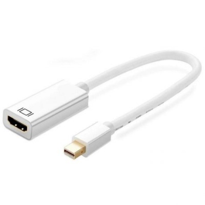 Cabo adaptador Mini DisplayPort para DisplayPort branco