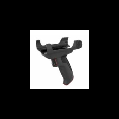 Aparelho preto de plástico com design ergonómico