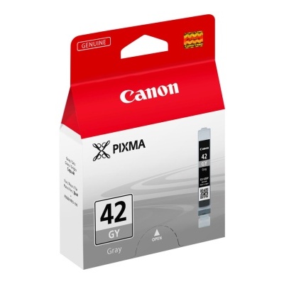 Cartucho tinta Canon PIXMA 42 GY cinzento embalagem branca vermelha