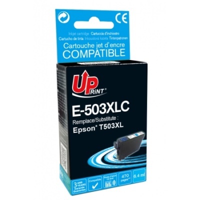 Embalagem de cartucho de tinta preta compatível UPprint E-503XLC