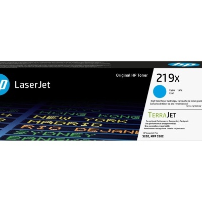 Caixa de toner HP LaserJet ciano modelo 219X