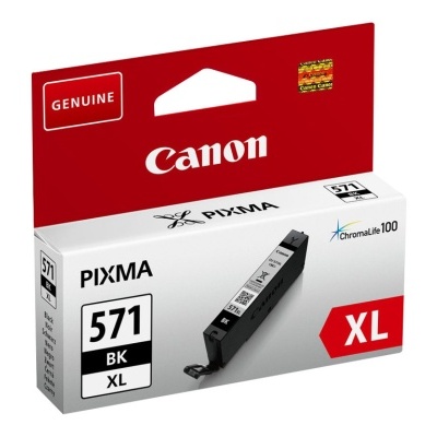 Embalagem de tinta preta Canon PIXMA 571 BK XL