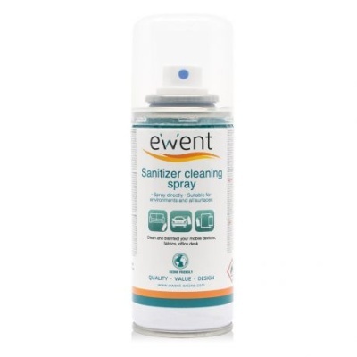 Spray desinfetante ewent Sanitizer cleaning spray branco com tampa transparente