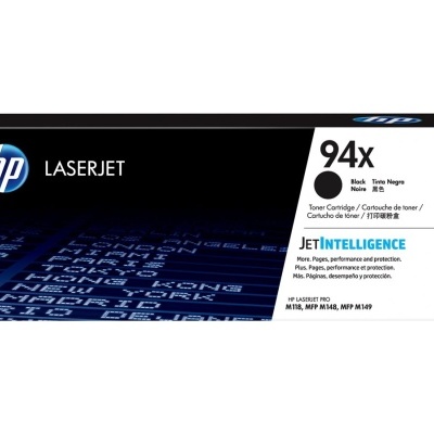 Cartucho toner HP LaserJet 94x preto na embalagem