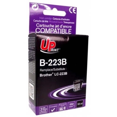 Cartucho de tinta Up Print B-223B para Brother LC-223B em embalagem preta e roxa
