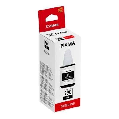 Embalagem de tinta para impressora Canon PIXMA modelo 590 BK