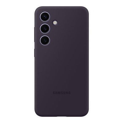 Smartphone Samsung preto fosco com três câmaras traseiras verticais