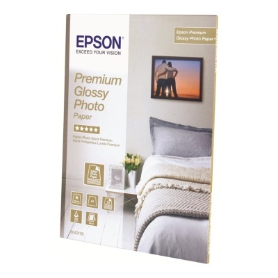 Embalagem de papel fotográfico Epson Premium Glossy Photo Paper com imagem de cama decorada
