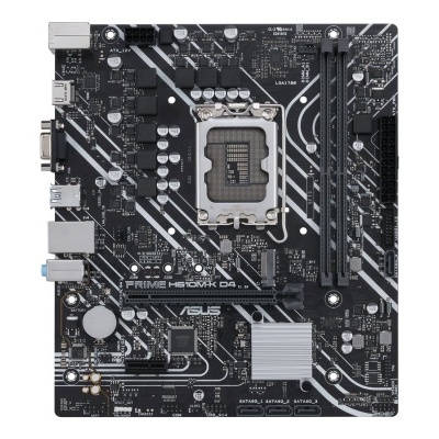 Placa-mãe ASUS PRIME H610M-K D4 preta vista de cima