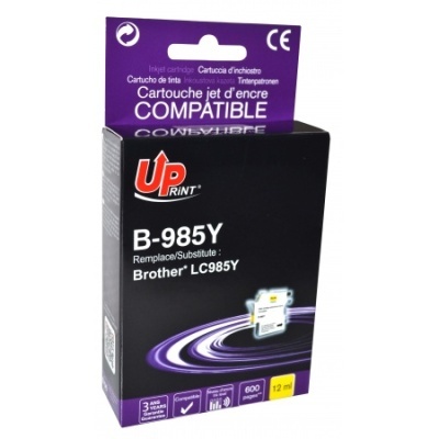 Embalagem de cartucho de tinta compatível UPrint B-985Y para Brother LC985Y