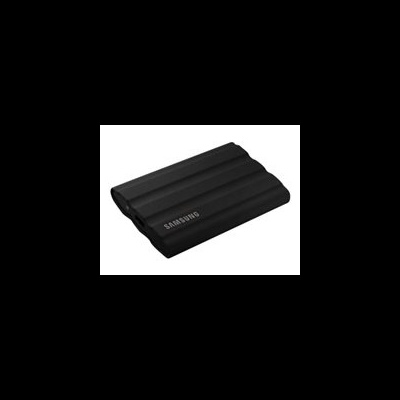 Disco rígido externo preto da Samsung com design ondulado