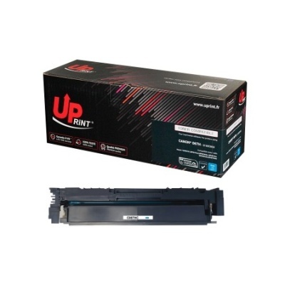 Toner preto UP PRINT compatível com Canon em embalagem preta e vermelha.