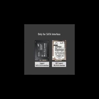 Dois discos rígidos com texto de compatibilidade SATA e IDE em fundo cinzento.