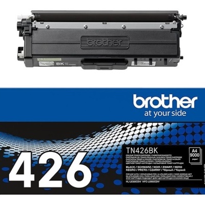 Toner preto Brother TN426BK com embalagem azul e preta