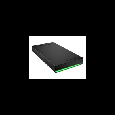 Disco rígido externo preto Razer com luz verde