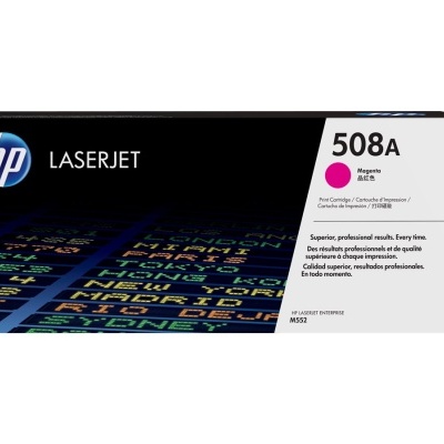 Embalagem HP LaserJet 508A Magenta para toner de impressora