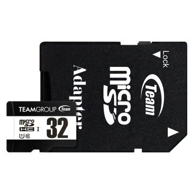 Cartão microSD TEAMGROUP 32GB com adaptador microSD para SD preto