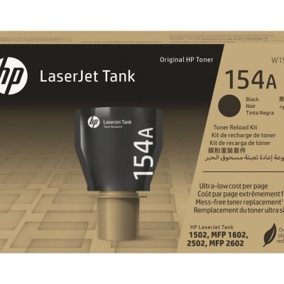 Embalagem de toner HP LaserJet Tank 154A preta para impressora