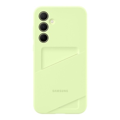 Smartphone Samsung verde claro com três câmaras na traseira