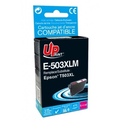 Caixa azul e preta de tinta para impressora Upprint E-503XLM, compatível Epson T503XL