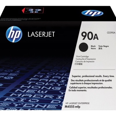 Embalagem cartucho impressão HP LaserJet 90A preto CE390A