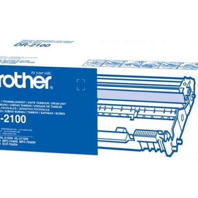 Embalagem branca e azul para unidade tambor Brother DR-2100
