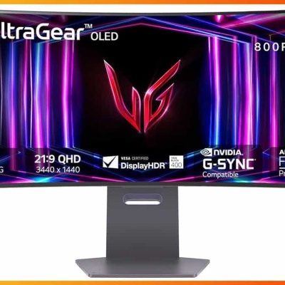 Monitor LG UltraGear OLED ultrawide curvo 34 polegadas