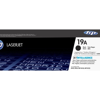Cartucho toner HP LaserJet 19A CF279A preto na embalagem preta e branca