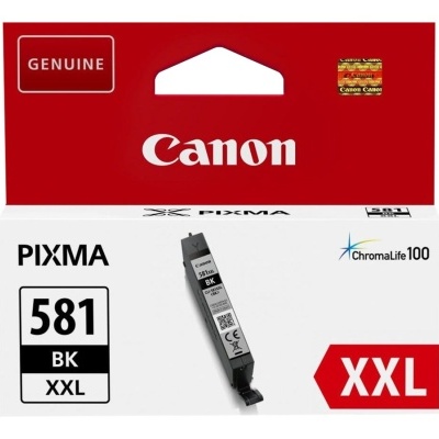 Embalagem de tinta Canon PIXMA 581 BK XXL preta para impressora