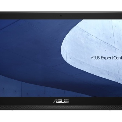 Portátil ASUS ExpertCenter com ecrã preto e texto no ecrã