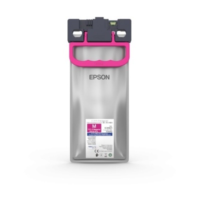 Cartucho de tinta Epson T9443 cinzento metálico com detalhes rosa e preto