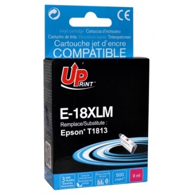 Embalagem de cartucho de tinta preta Up Print E-18XLM para Epson