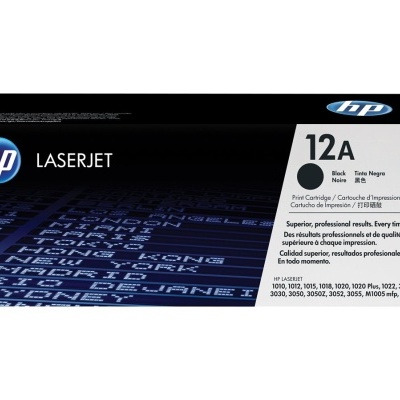 Embalagem de toner HP LaserJet 12A Q2612A preto