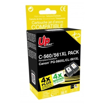 Embalagem de cartuchos de tinta compatíveis Up Print para Canon C-560/561XL