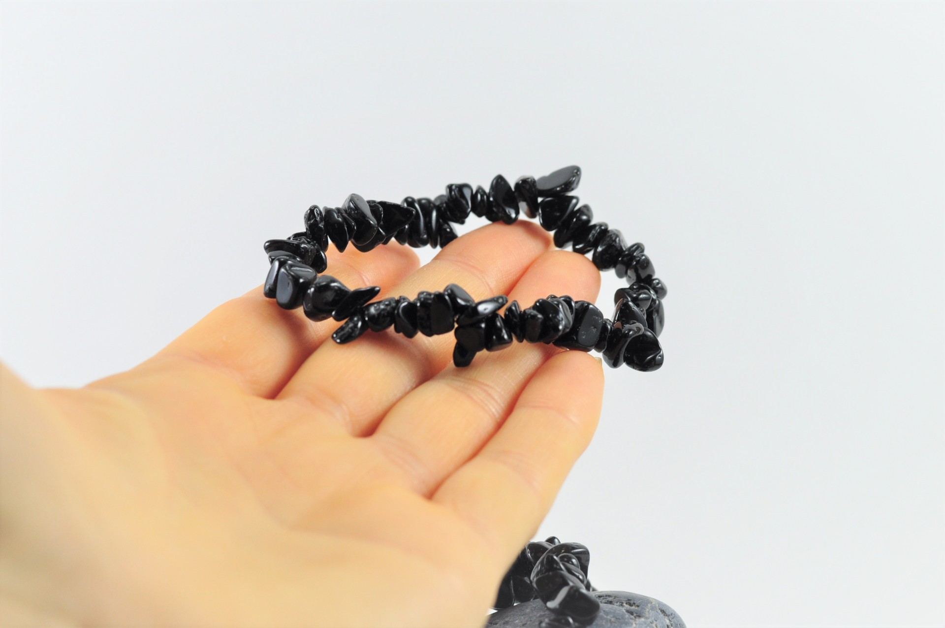 Pulseira Chip Turmalina Negra Pulseira Chip Turmalina Negra