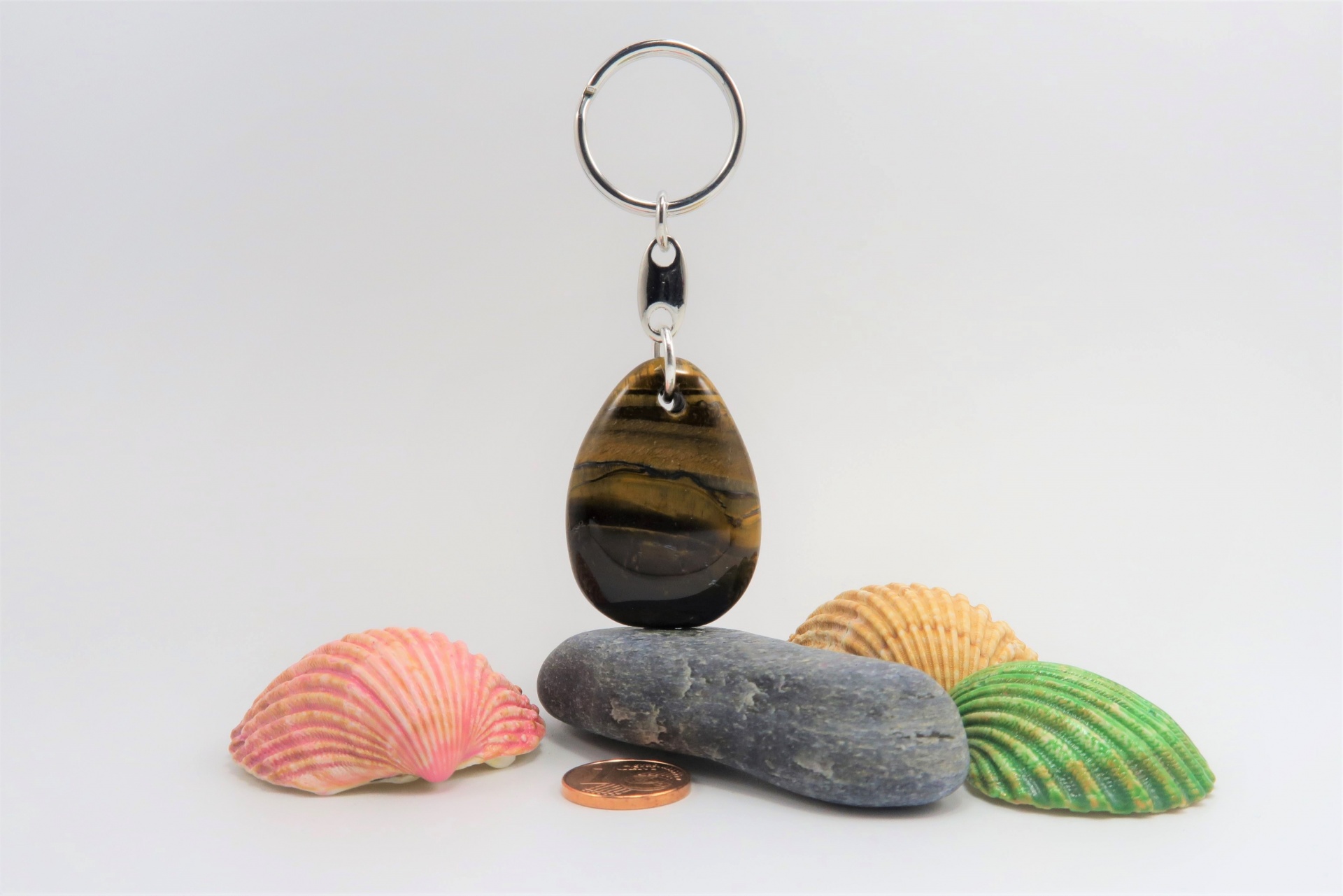 Porta-chaves Signo Gémeos Olho-de-tigre Porta-chaves Signo Gémeos Olho-de-tigre