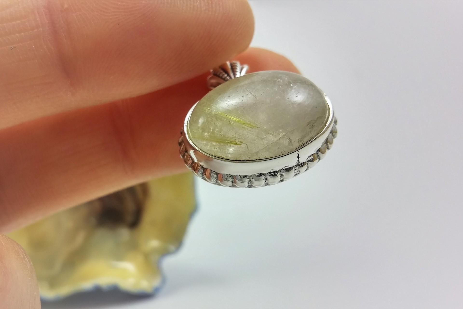 Pendente em prata com Quartzo Rutilado Pendente em prata com Quartzo Rutilado