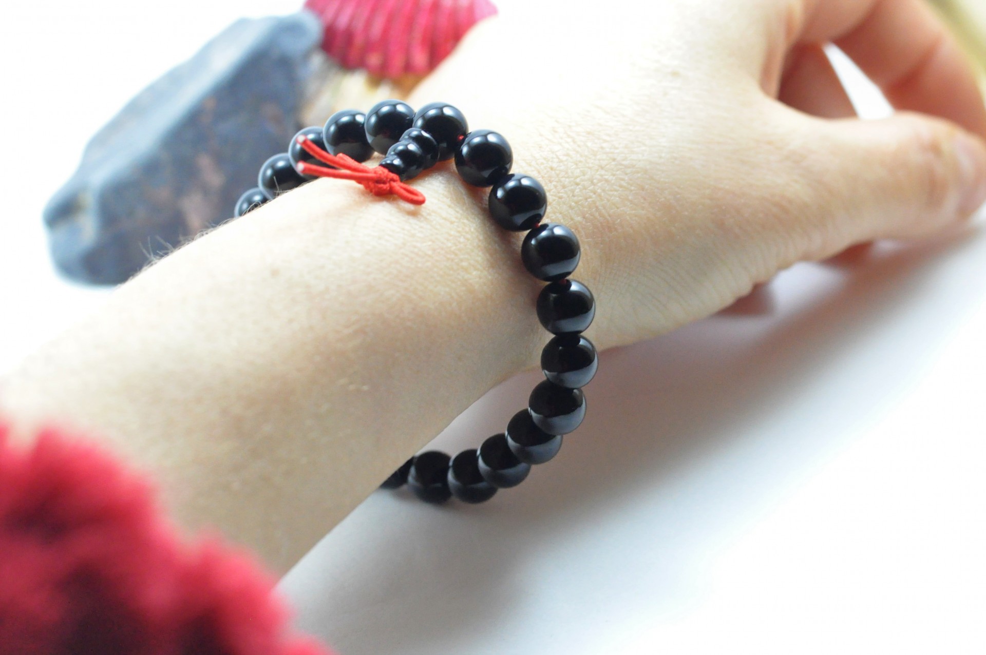 Pulseira Mala Tibetano de Ágata Negra Pulseira Mala Tibetano de Ágata Negra